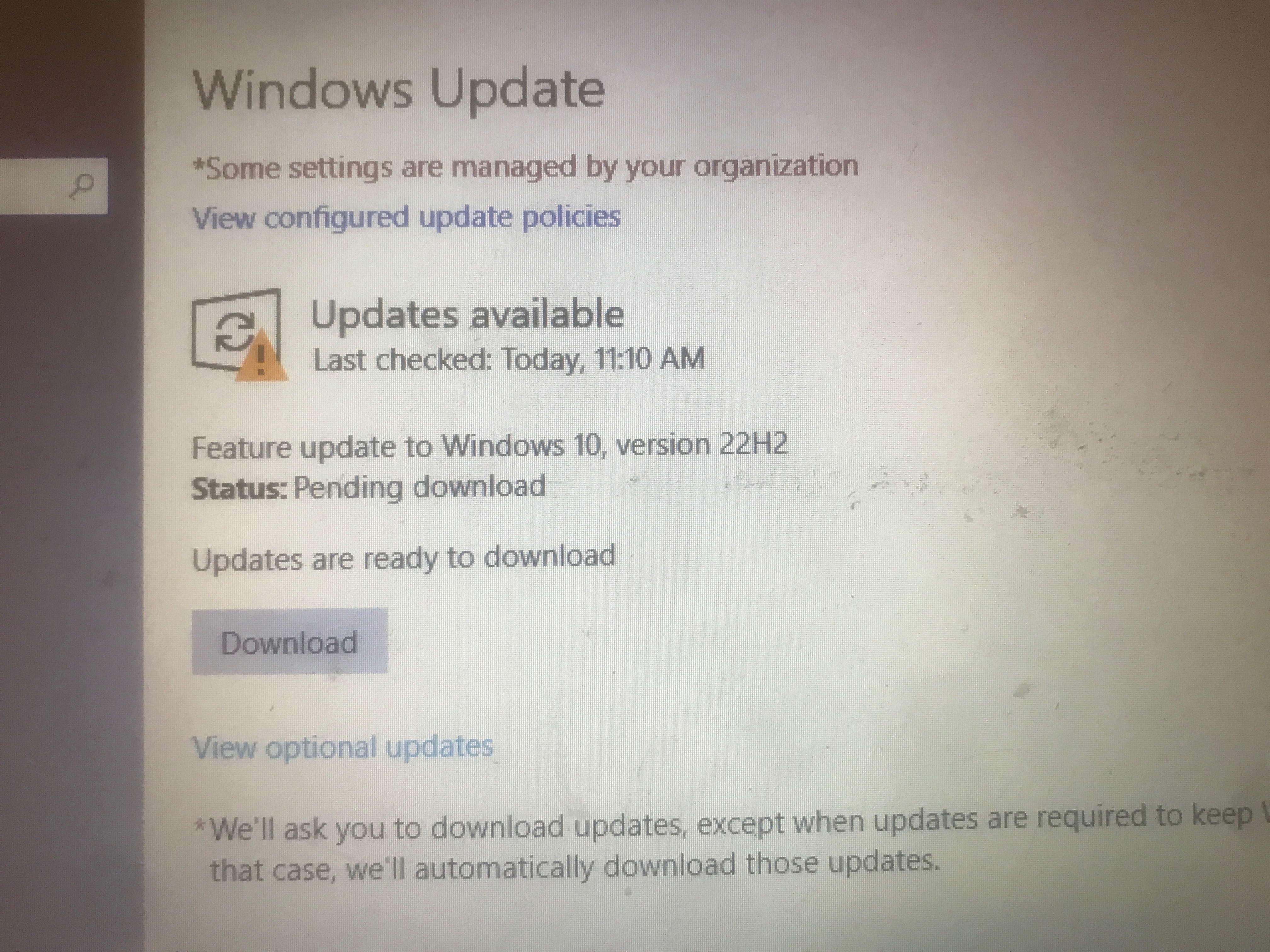 Error updating windows 10 - Microsoft Q&A