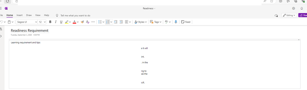 Why do text blocks in Web version of One Note wrap text, but keep ...