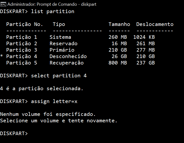 Particionamento do disco no Windows 10 - Microsoft Q&A