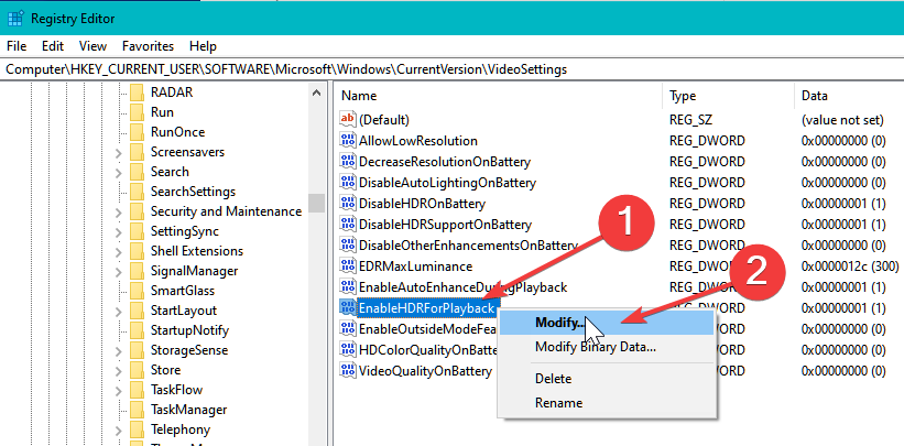 Windows 10 HDR won't turn on