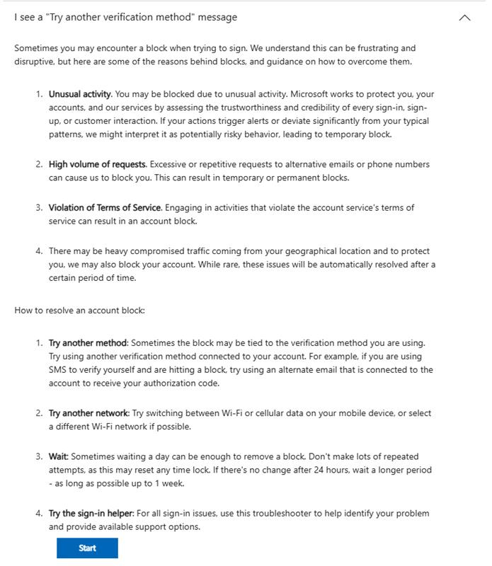 Verification issues with signing into email - Microsoft Q&A