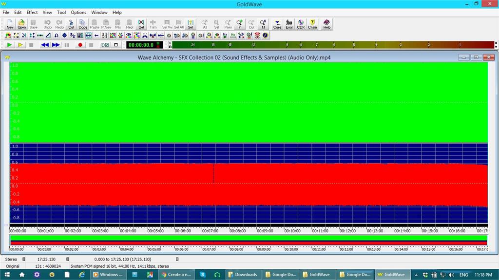 Goldwave program stopped detecting MP4 video files & produced a ...