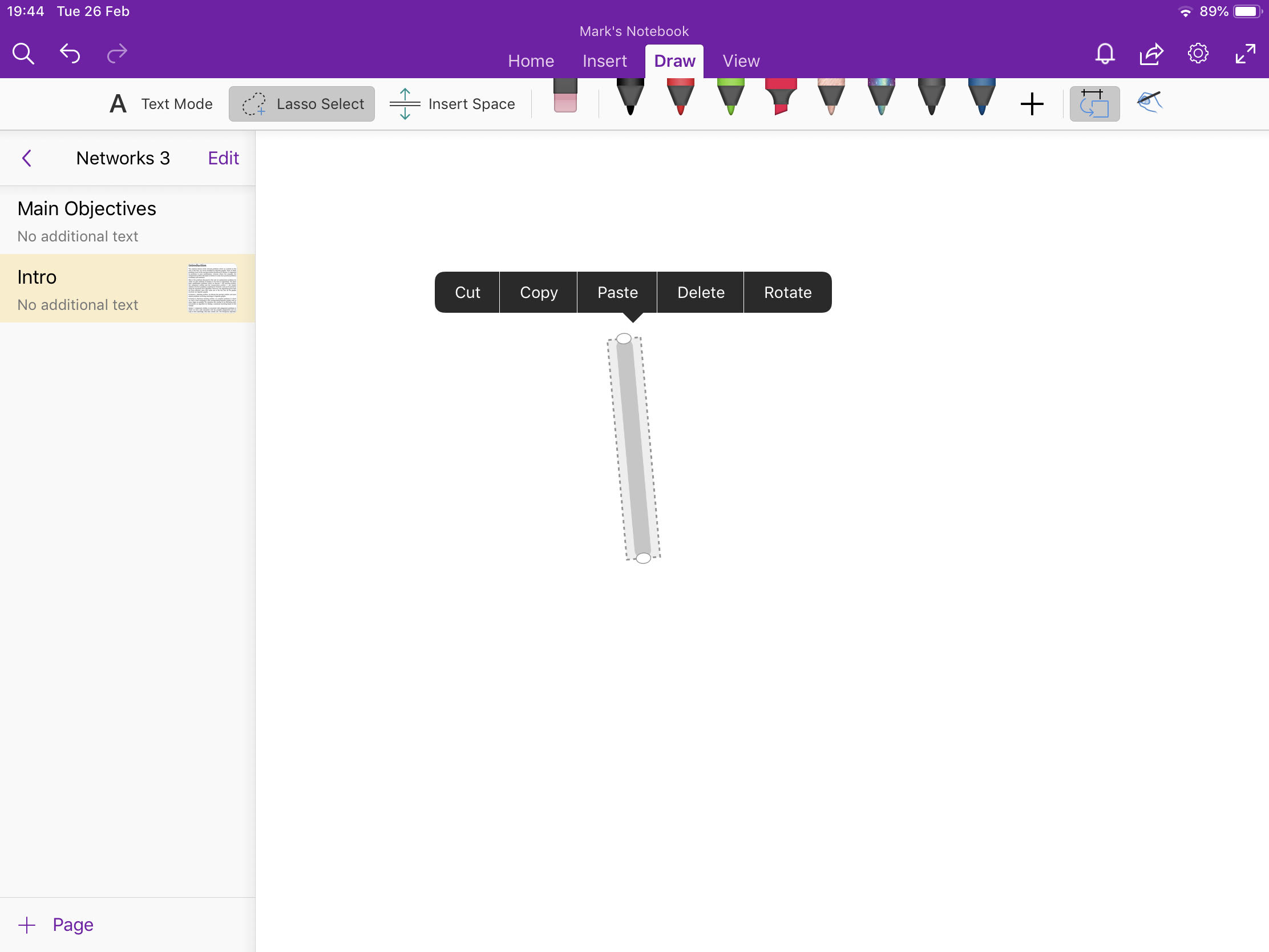 I cannot edit a line after drawing it with Apple Pencil - Microsoft Q&A