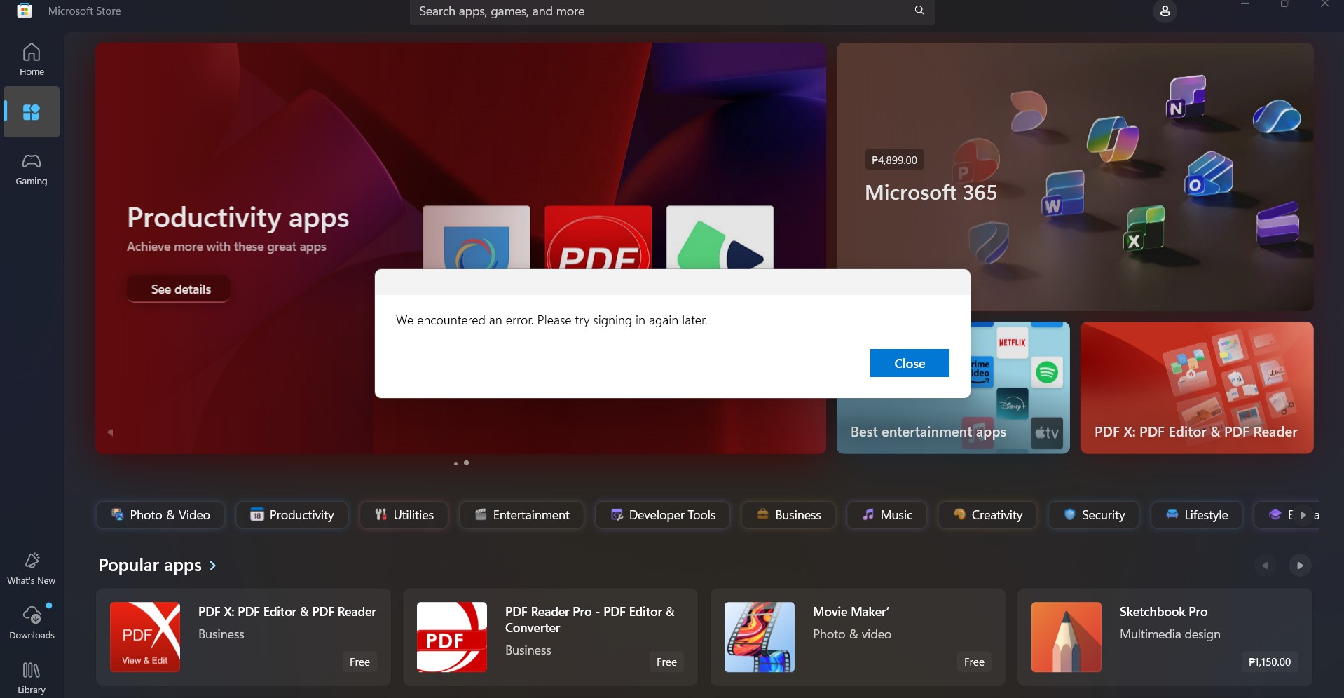 Why cant i sign in to my Microsoft Store and Xbox account? - Microsoft Q&A