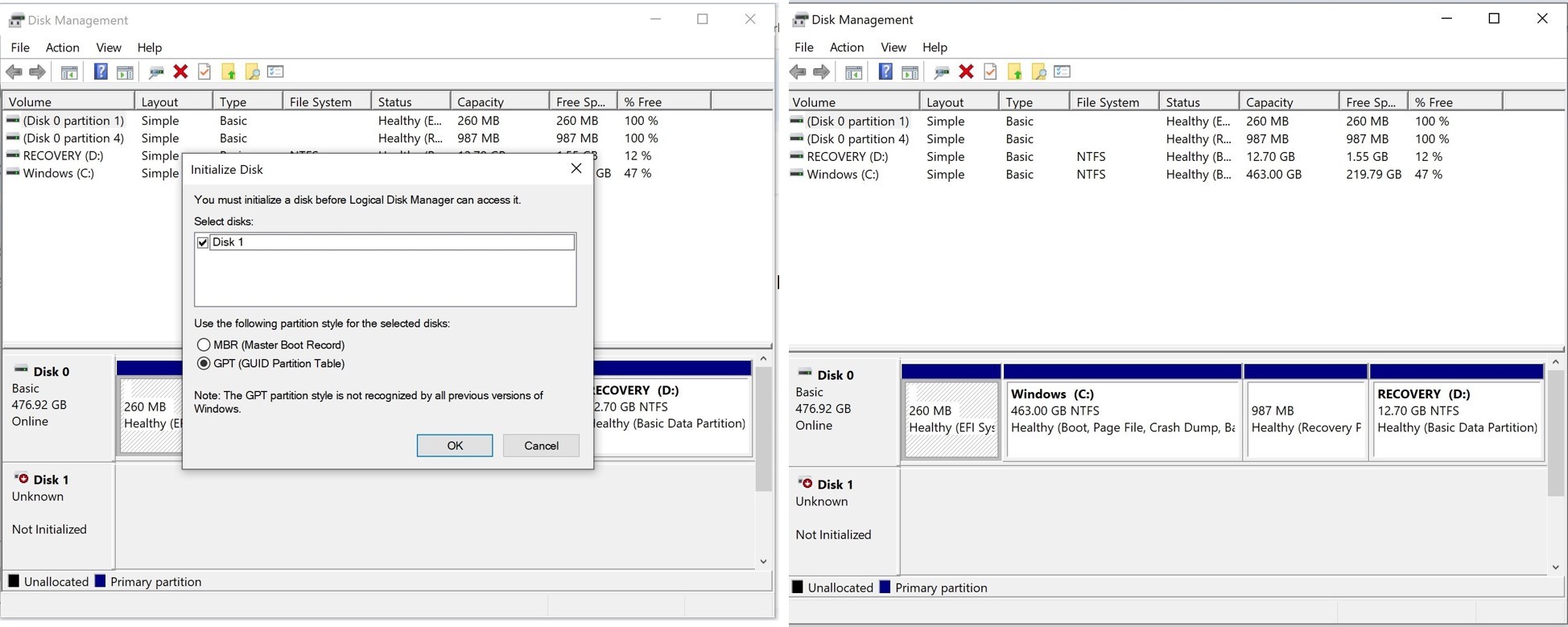 NVMe SSD from a windows computer; placed it in a enclosure can't access ...