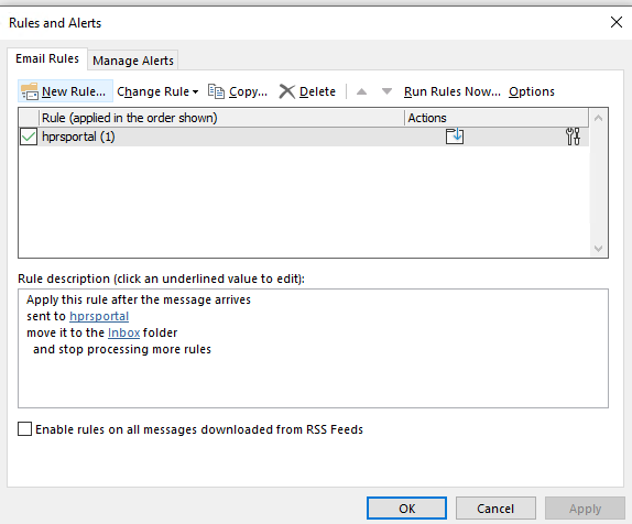 Outlook rule not working - Microsoft Q&A