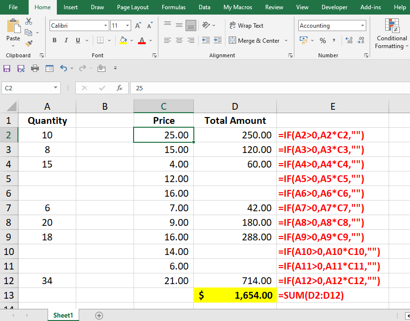 IF formula...Else statement returns a TEXT value rather than NUMERIC ...