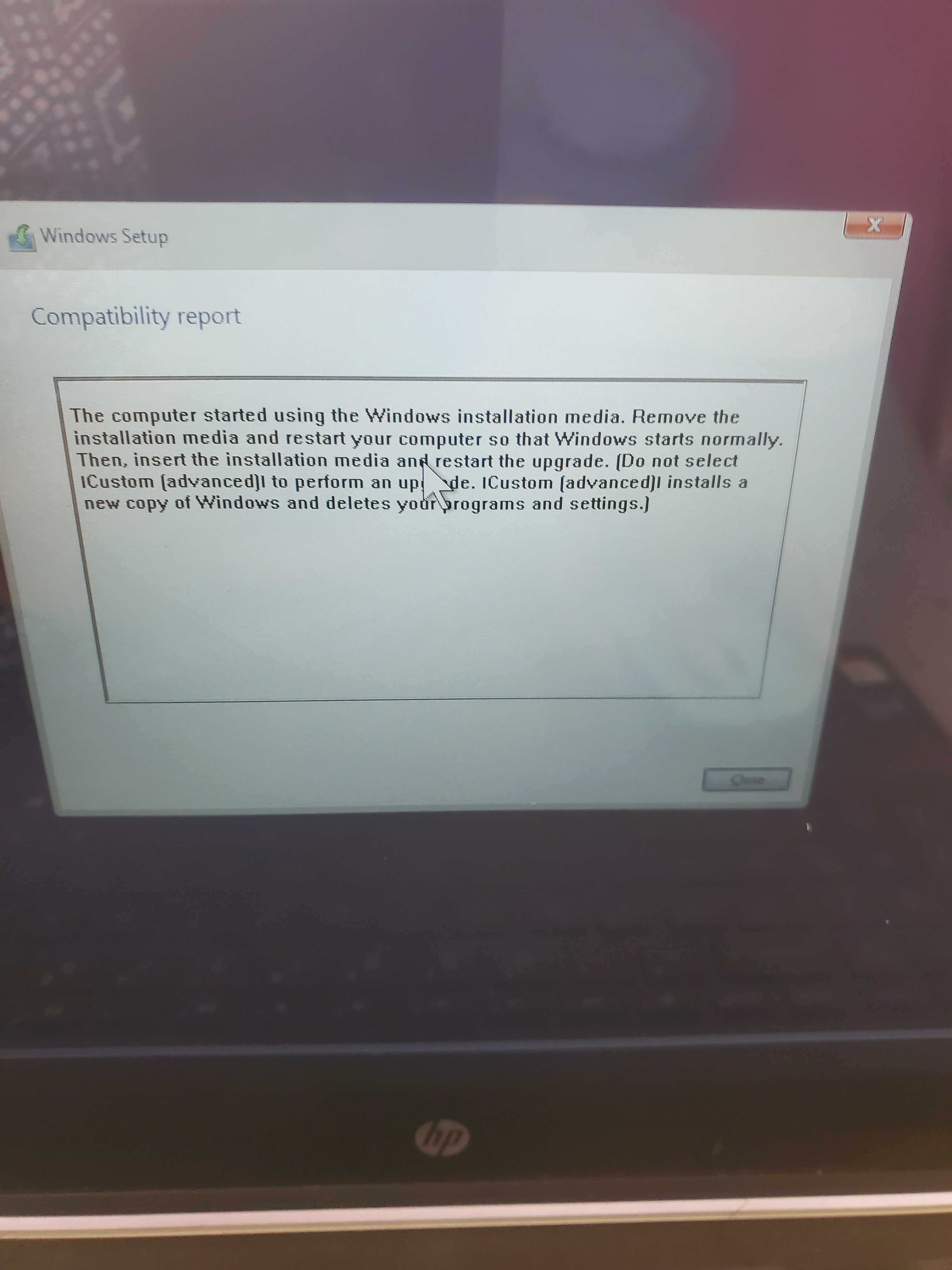 Tried installing windows 11 but it errored and now cant use laptop ...