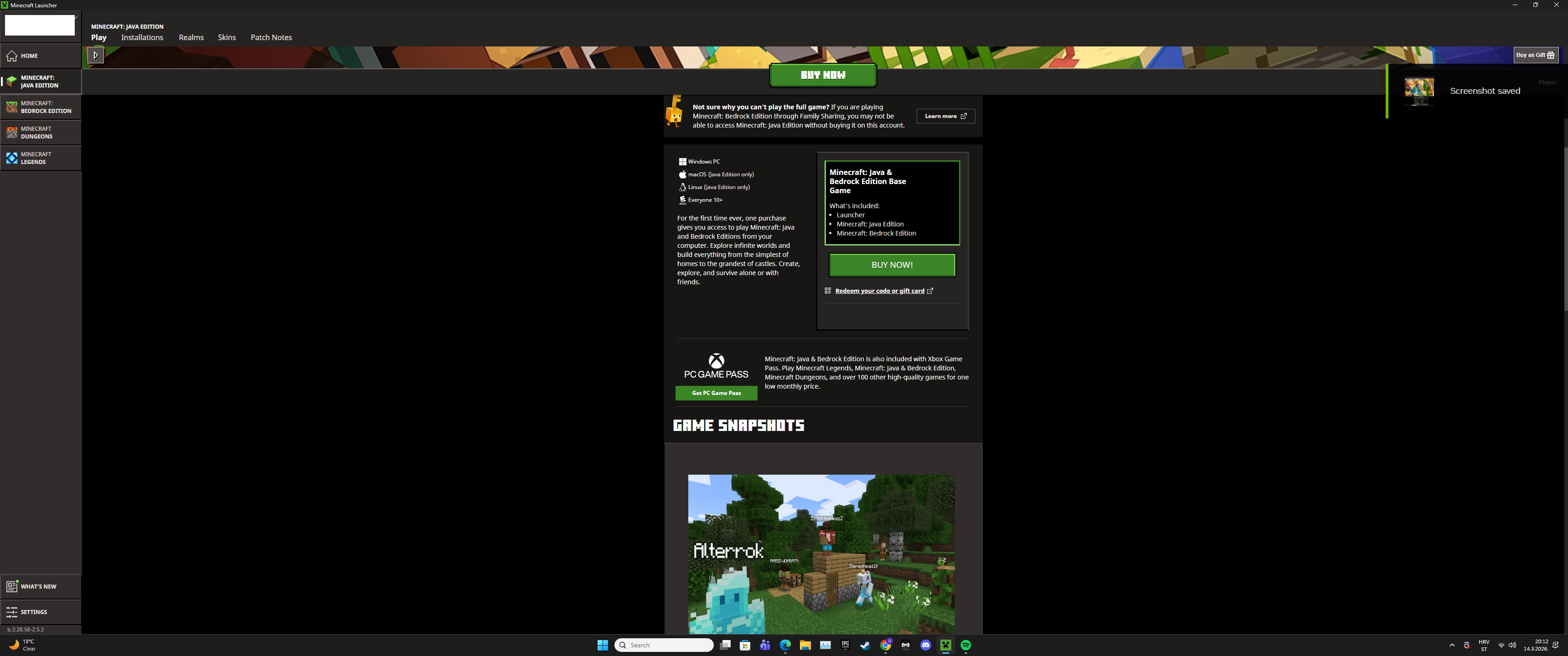 it said that i need to buy minecraft again after having it for 4-5 ...
