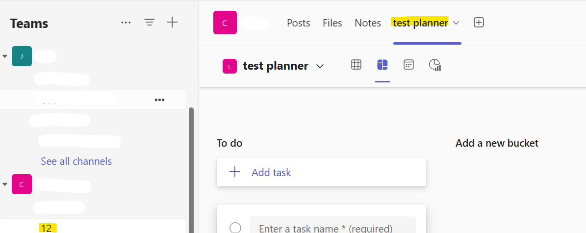 Use of Planner in a private Channel in MS Teams - Microsoft Q&A