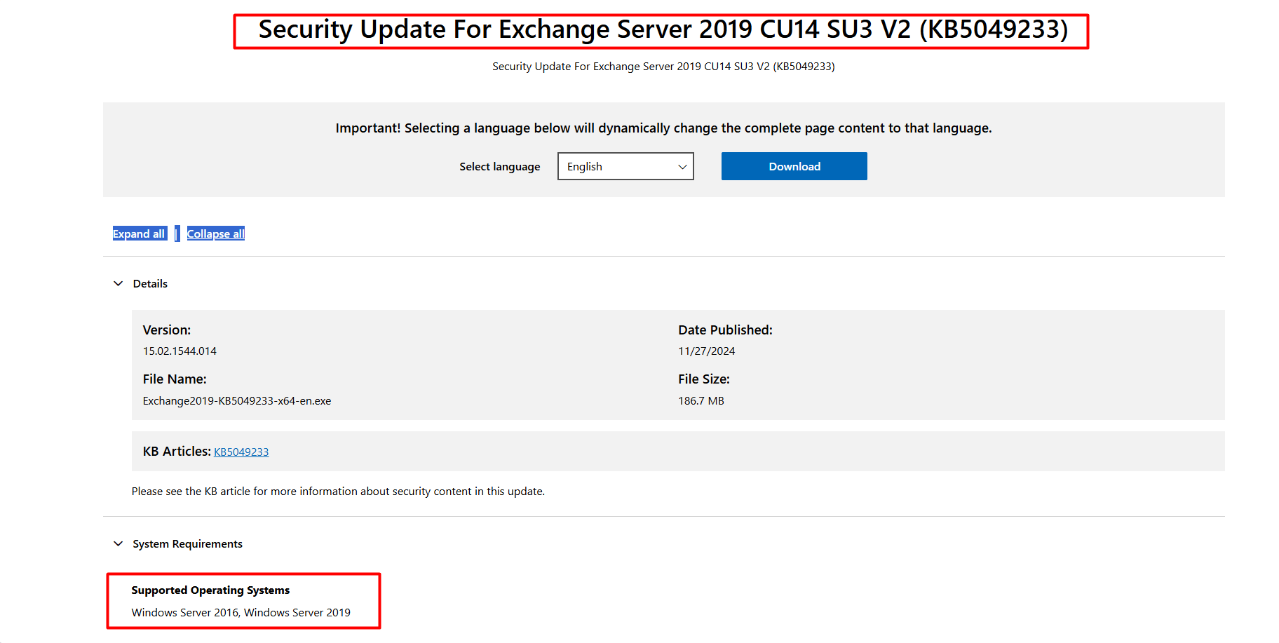 security update released for Exchange server - Microsoft Q&A