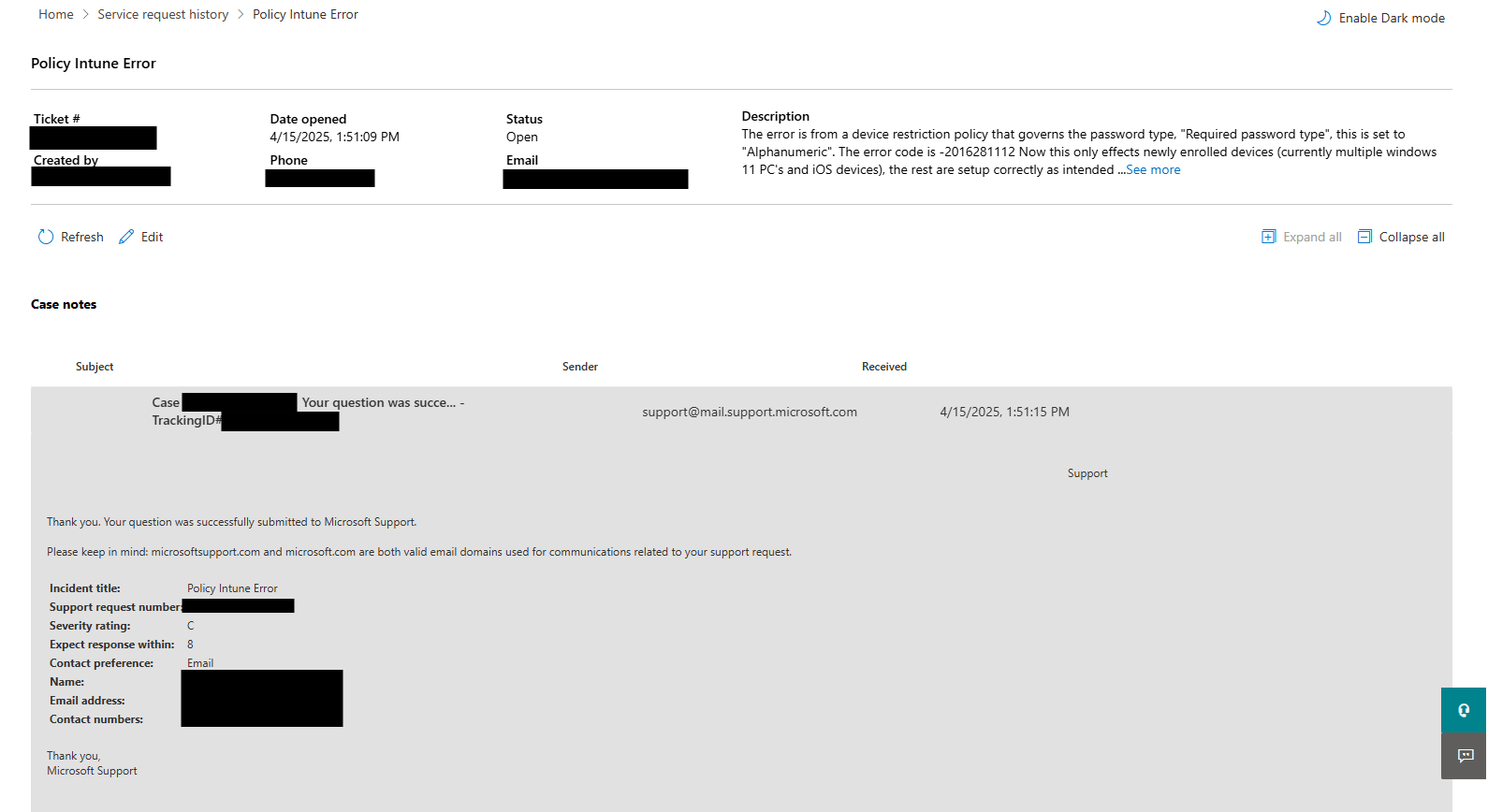 Intune Password Requirement Error - Already Met Requirement - Microsoft Q&A