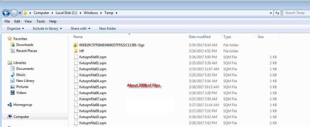 Deleting Temporary files - Microsoft Q&A