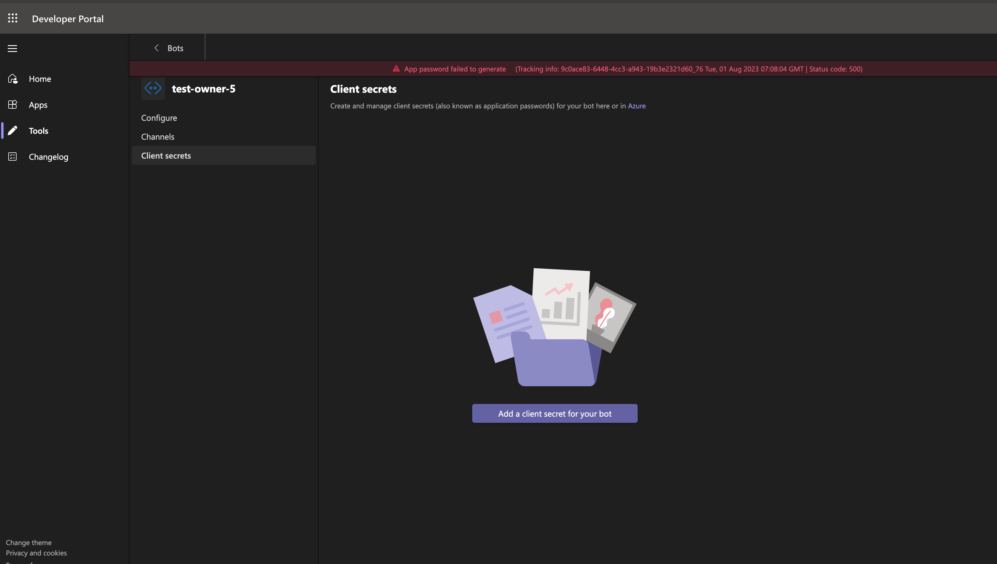 Owner not getting assigned by default to the bot by developer portal ...