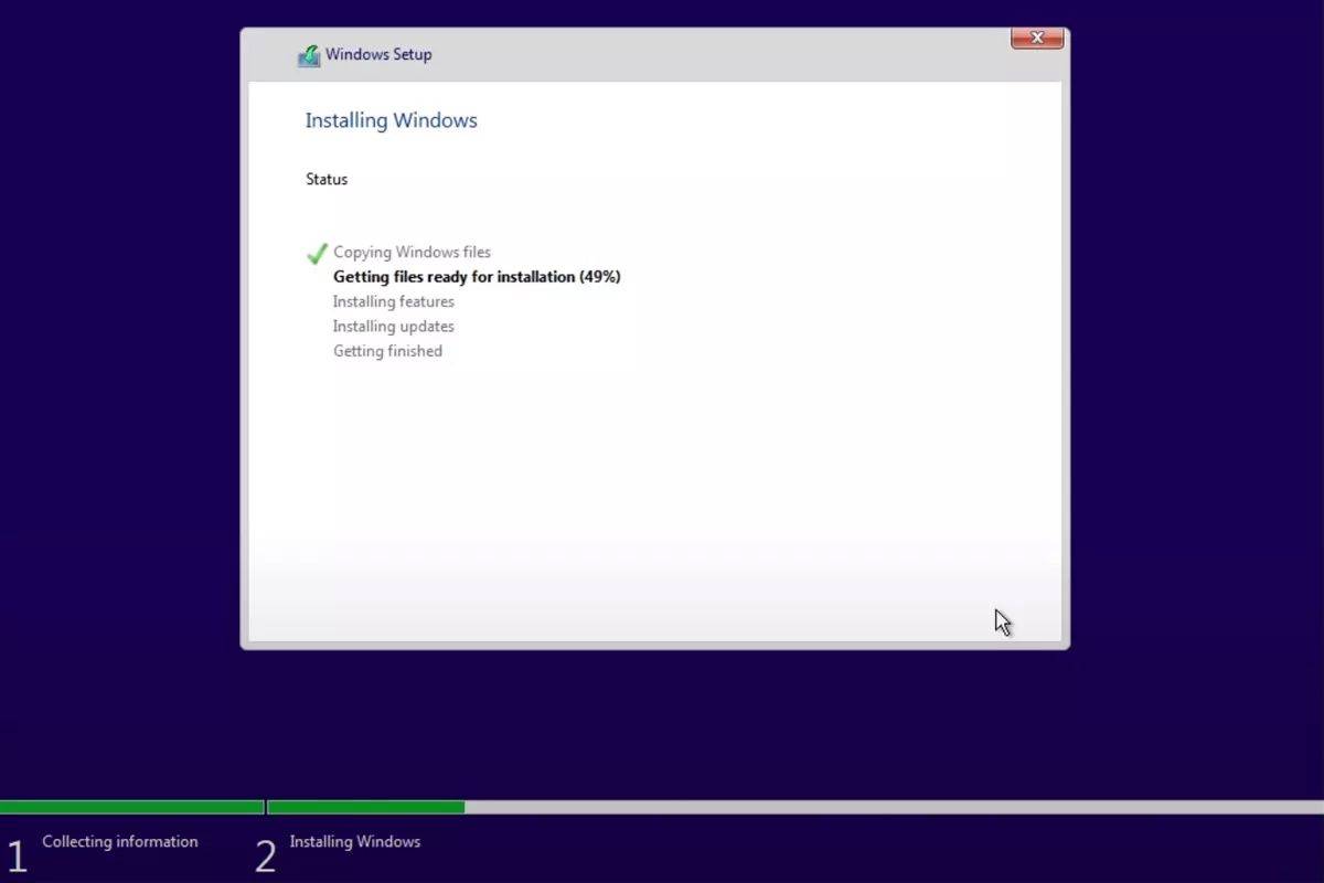 why is the windows 10 installation have windows xp cursor - Microsoft Q&A