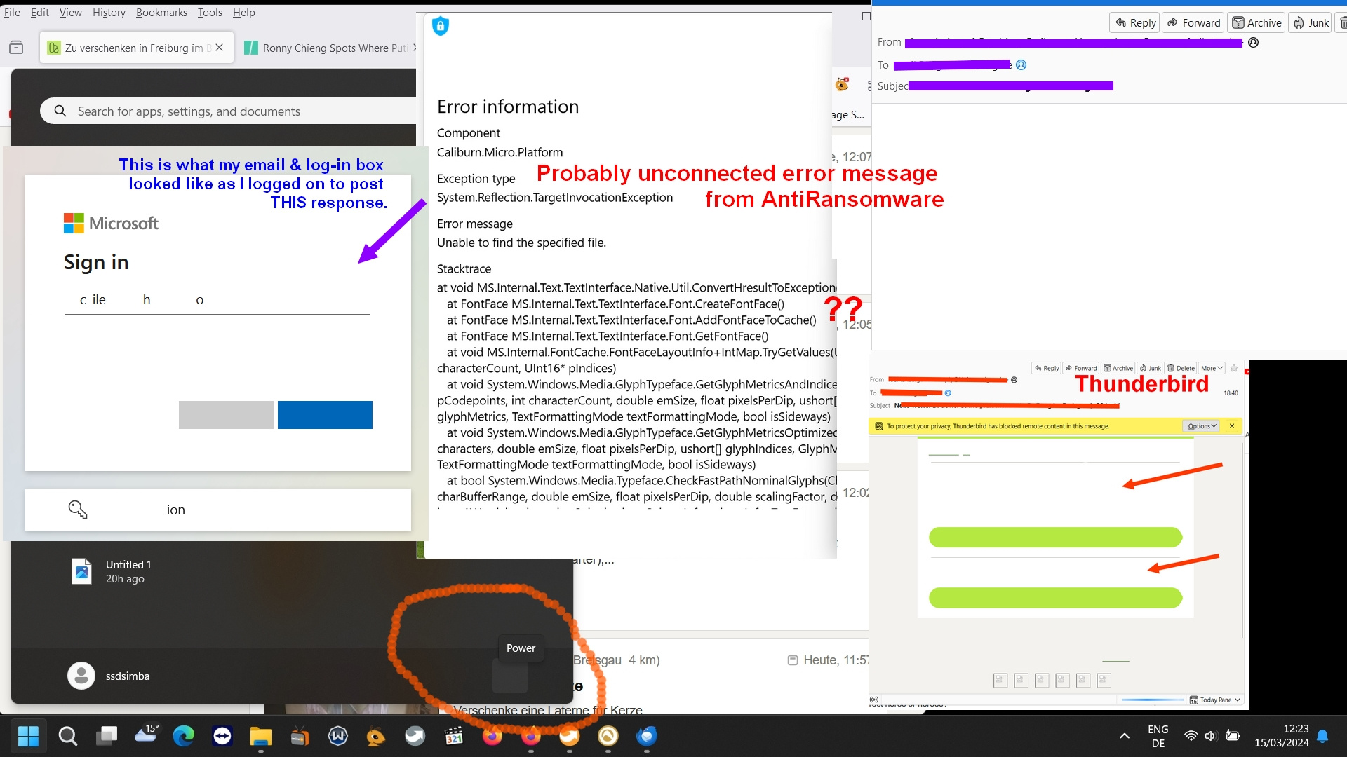 Disappearing letters and Windows icons - Microsoft Q&A