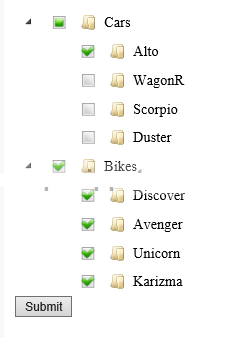 parent with child checkbox