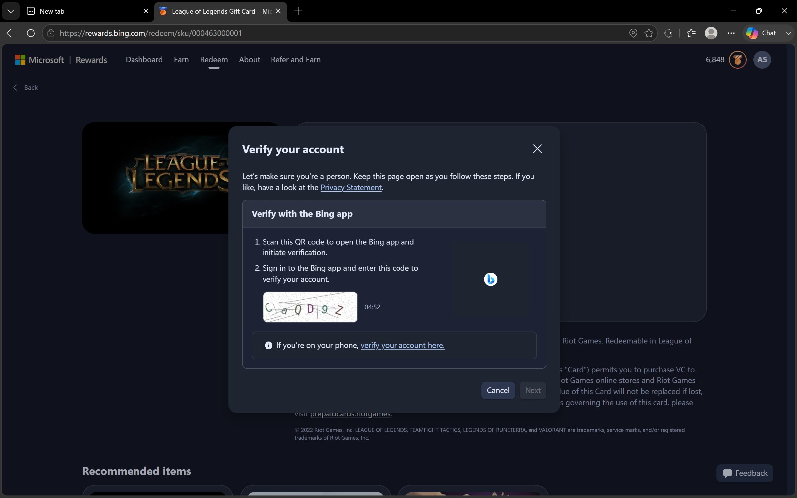 Gift card redeem issue in ms rewards - Microsoft Q&A