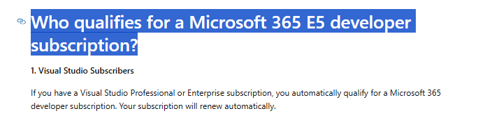 Need activation for Microsoft 365 Developer Program Sandbox - Microsoft Q&A