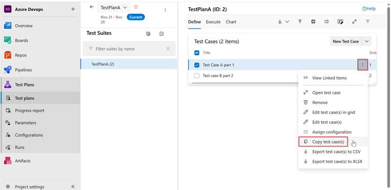 Adding test cases from a different project - Microsoft Q&A