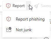 Button for report, not available in Shared mailbox in Outlook OWA ...