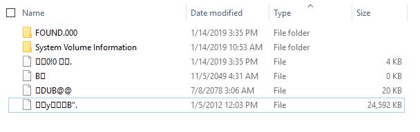 Corrupt thumb drive - files with special characters can't be removed ...