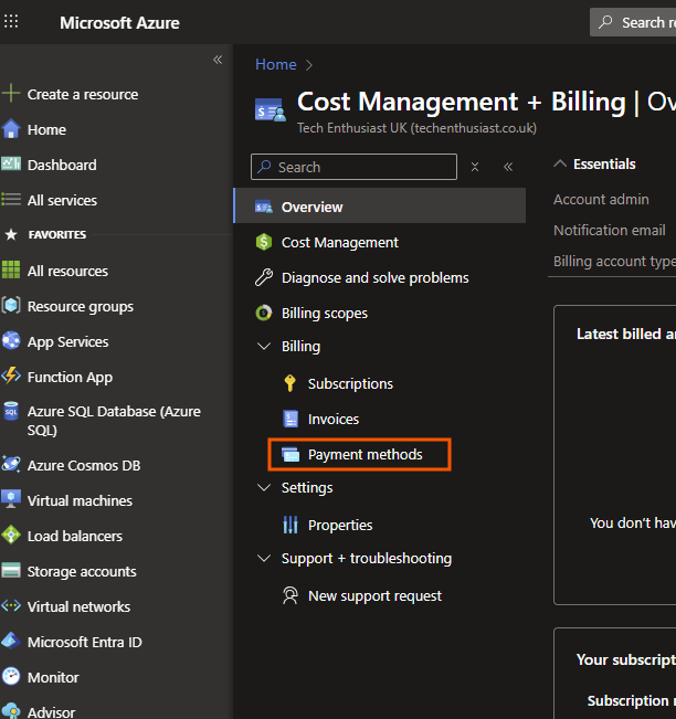 Changes to Account Contact and Billing Address - Microsoft Q&A