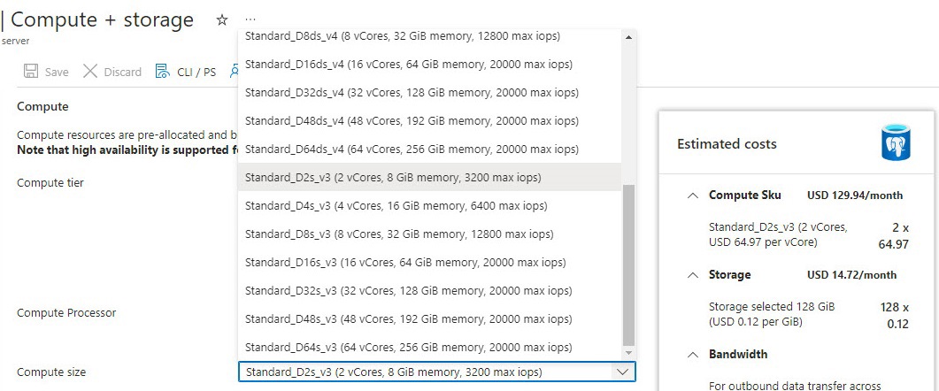 qna postgresql sku example