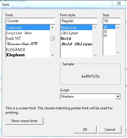 Windows Font selector screen - Microsoft Q&A