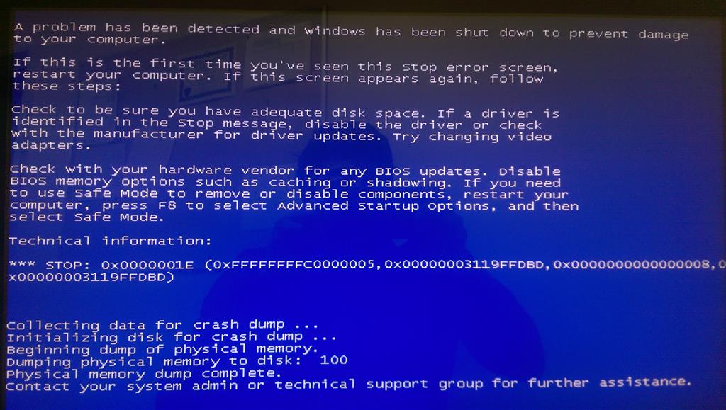 Stop Error 0x0000001E - Microsoft Q&A