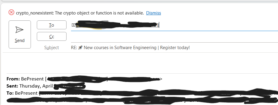 Outlook Error