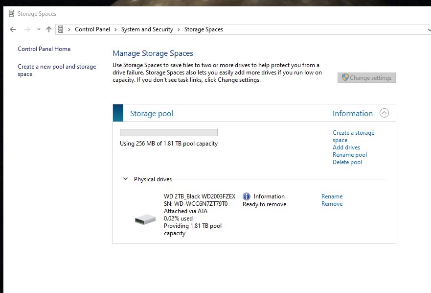 2nd Hard Drive locked in Data Pool Windows10 - Microsoft Q&A