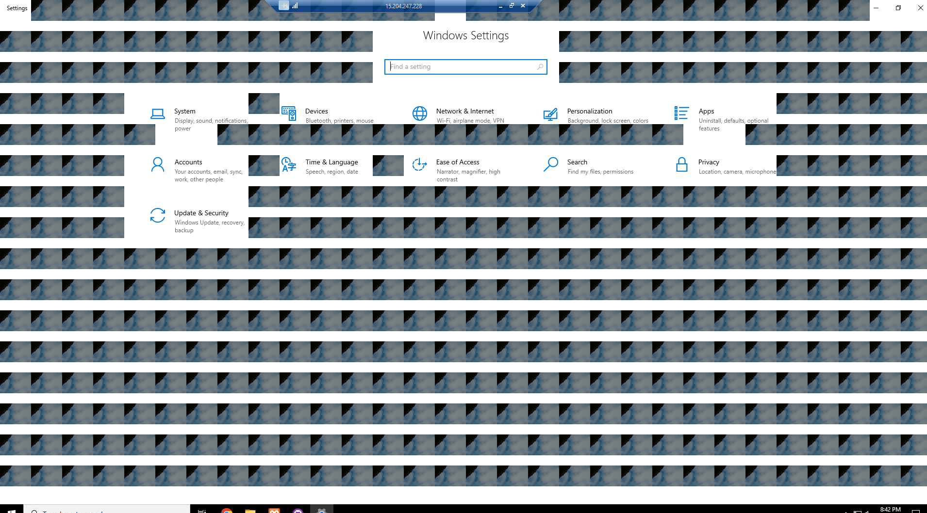 How do i get rid of these boxs off my applications on my Remote desktop ...