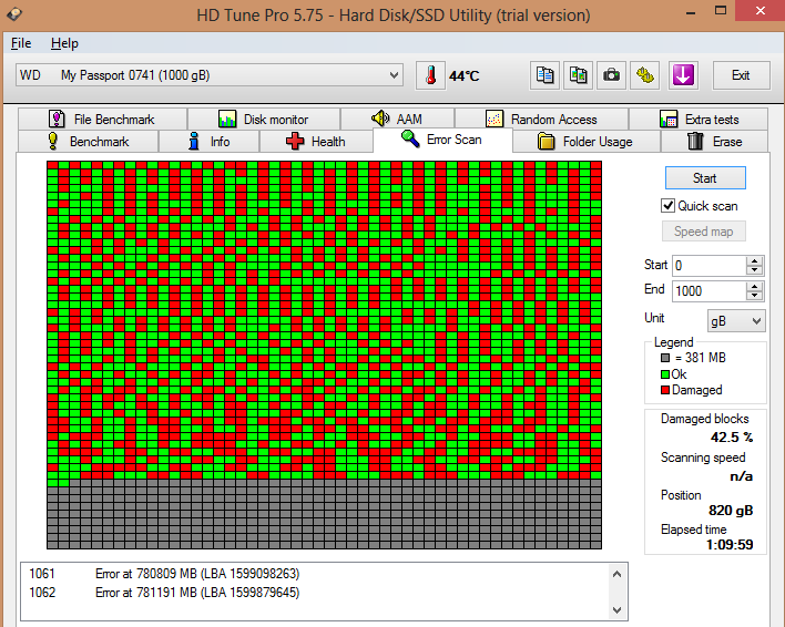 chkdsk An unspecified error occurred (6e74667363686b2e 136d