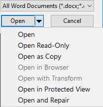 Help! renamed Word document won't open! - Microsoft Q&A