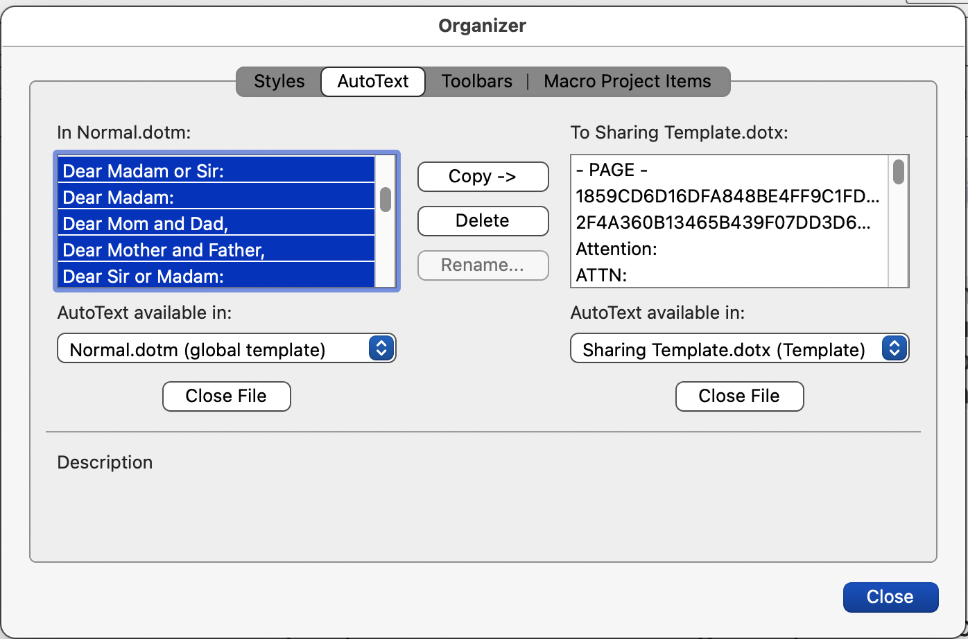 Autotext for use in a shared Word doc edited by Mac and Windows users ...