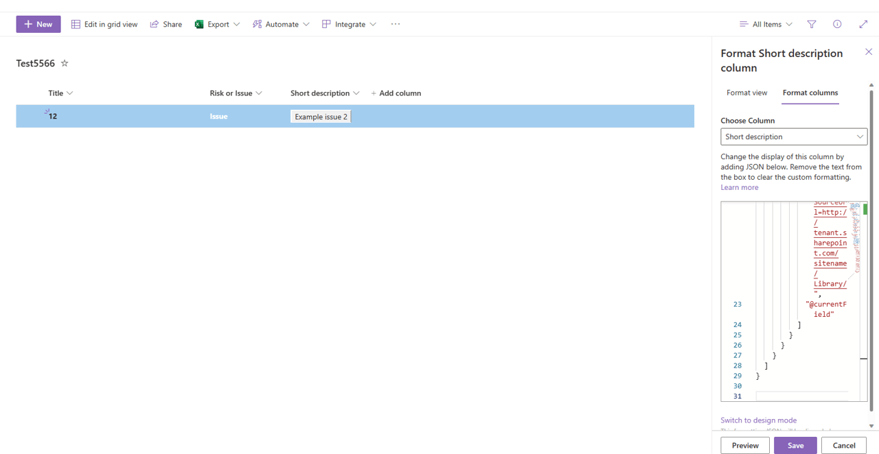 Unable to set class attributes for hover in row or column custom JSON ...