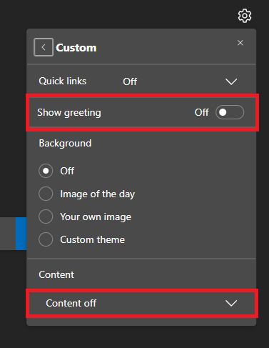 Remove ALL notifications from New tab in Edge - Microsoft Q&A