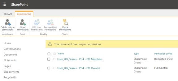 Teams / SharePoint - Restricted View Permission Level - Microsoft Q&A