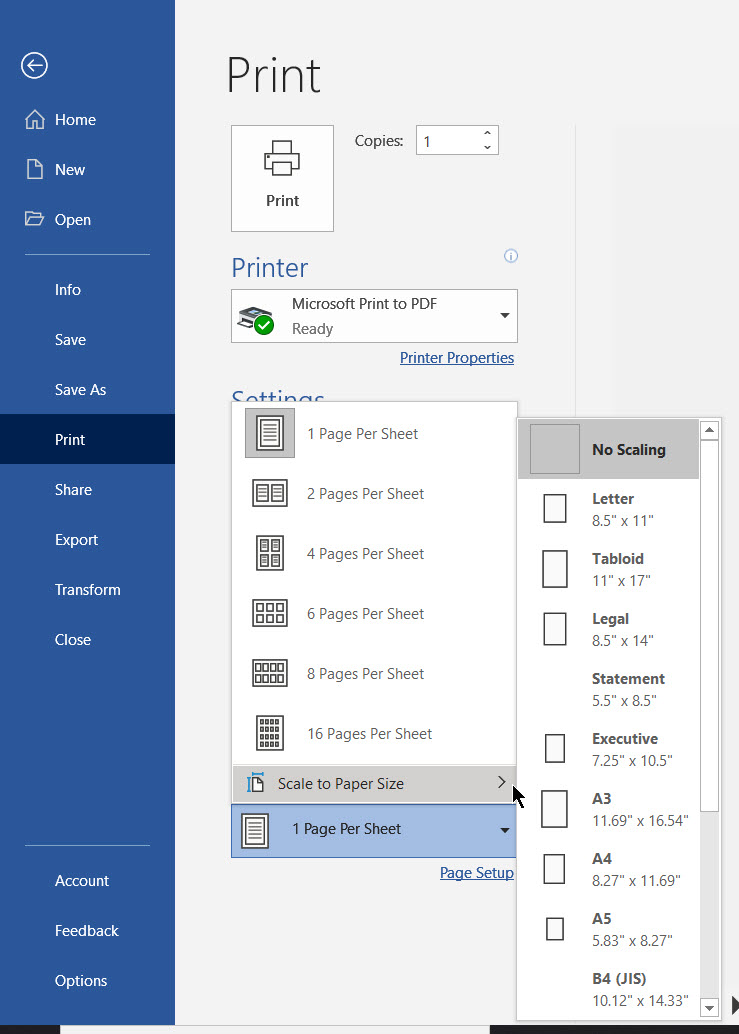 In Print Preview, doc is smaller and prints out smaller. This is only ...