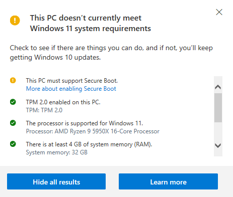 This Pc Must Support Secure Boot Microsoft Q A