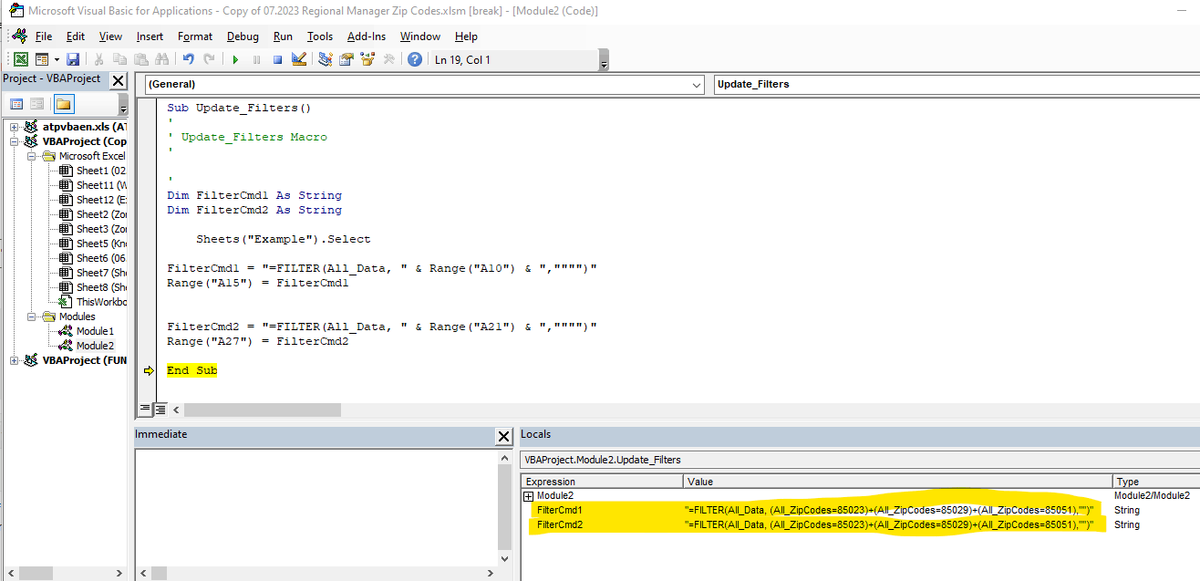 How to stop excel macro from using 