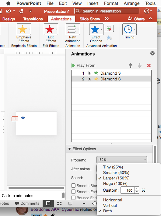 Is there any way to set custom size for PowerPoint grow/shrink ...