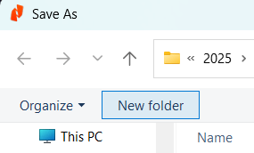 Why can't I open a new folder when saving a document eg inNitro PDF ...