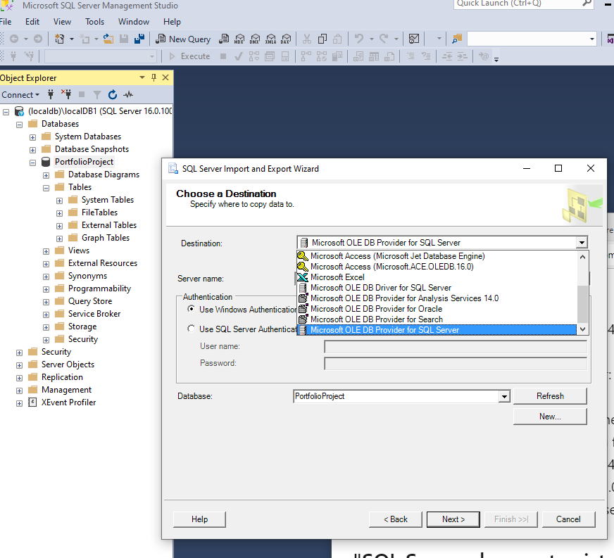 Unable to import excel workbook into MSSQ. - Microsoft Q&A