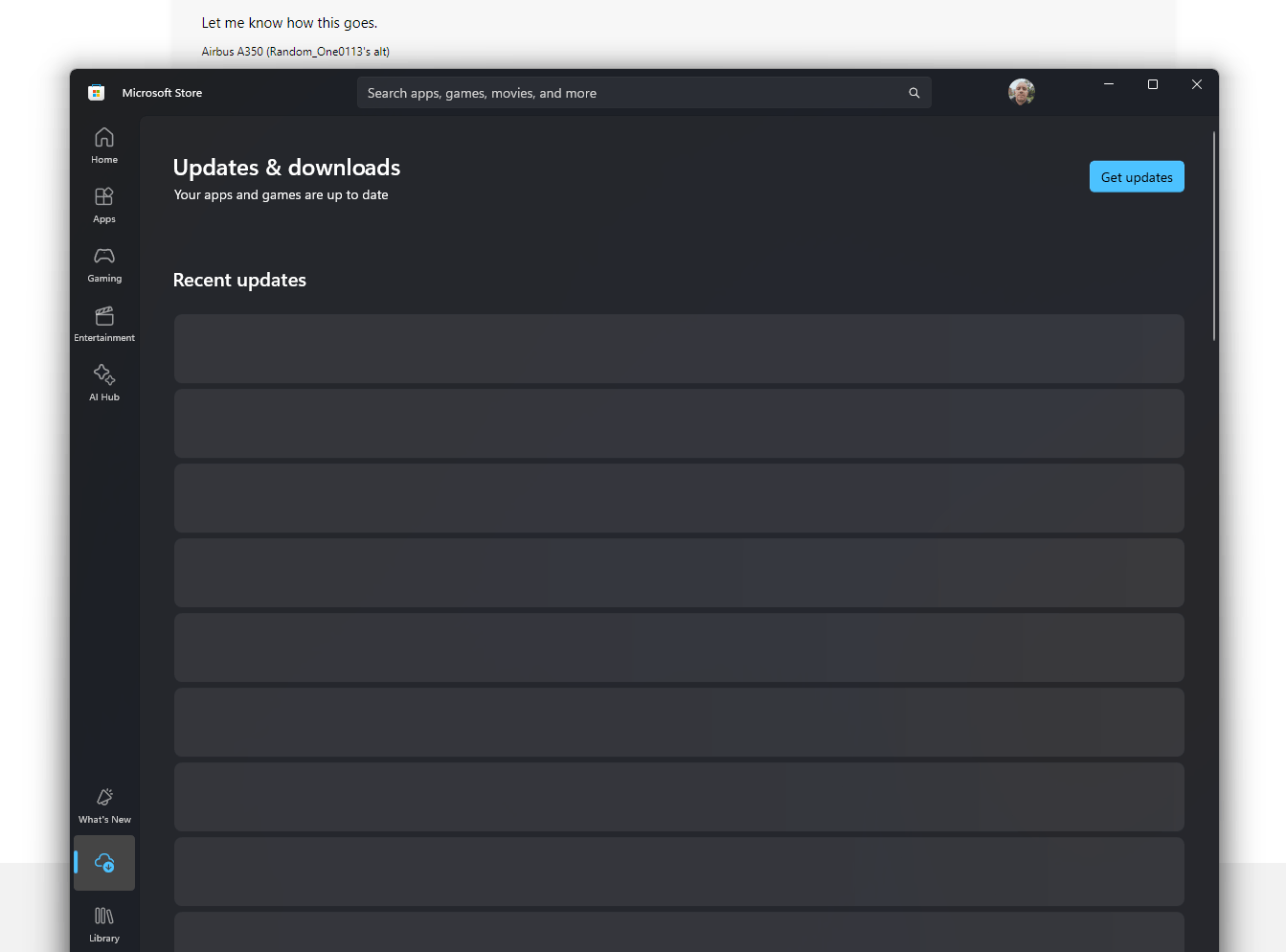 Downloads And Updates Broken In Microsoft store - Microsoft Q&A