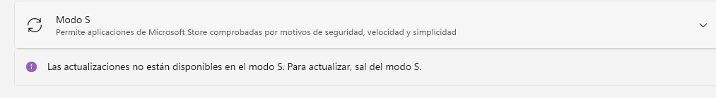 No puedo salir del modo S en windows 11 - Microsoft Q&A