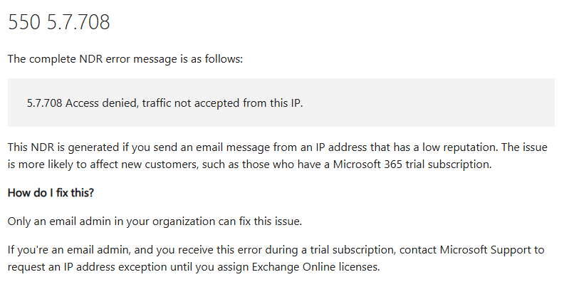 Unable to send outbound email from Microsoft Graph using Python — 550 5 ...