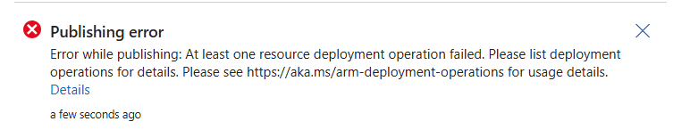 Azure ADF: Failed to setup debug session. Error: undefined - Microsoft Q&A