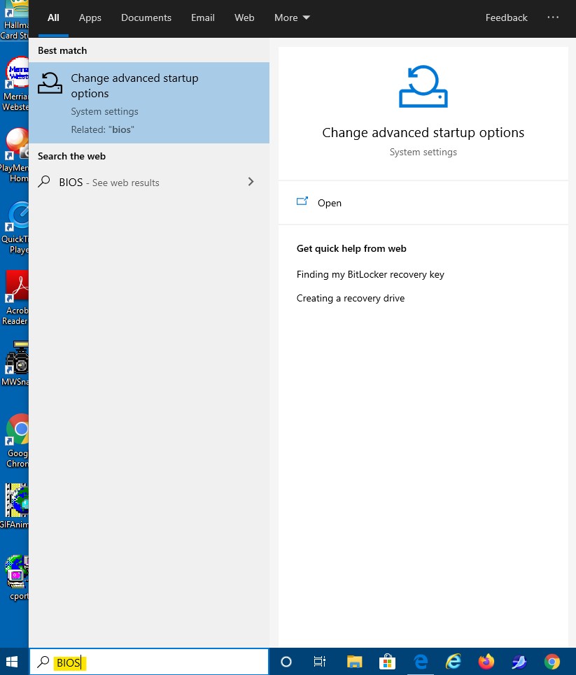 Can't make Windows 10 PC enter BIOS when restarting - Microsoft Q&A